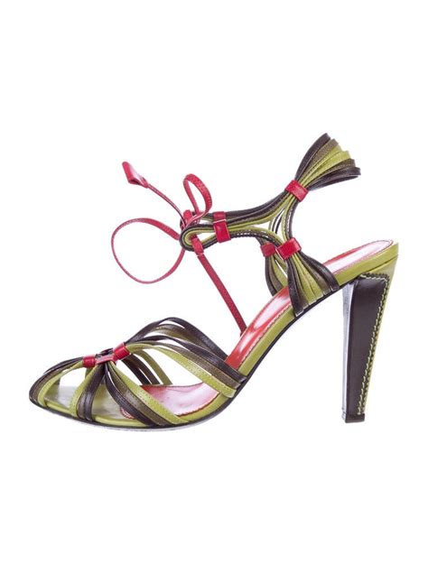 green Yves Saint Laurent Sandals for Women 